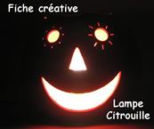Fiche créative Lampe Citrouille