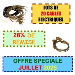 Lot de 20 Câbles électriques