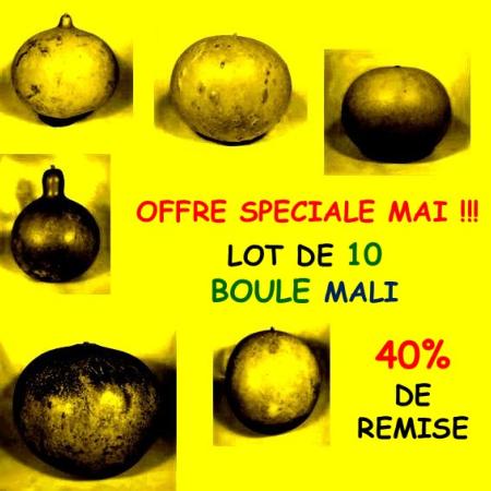 Lot de 10 Boules Mali