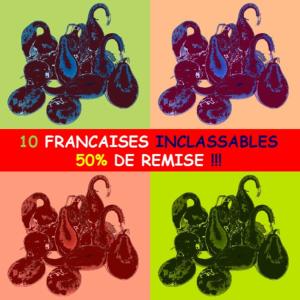 Lot de 10 Gourdes françaises inclassables