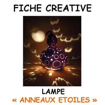 Fiche créative lampe "Anneaux Etoilés