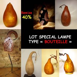 Lot spécial lampes type BOUTEILLE