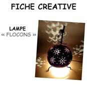 Fiche créative lampe "Flocons